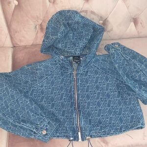 Armani Exchange Crop  Jean Jacket